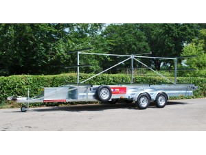 TC 2000 3x12 Centre Post Rowing Boat Trailer